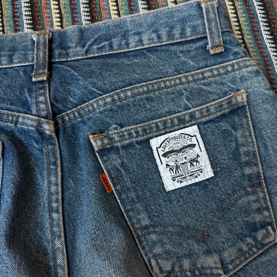 70s 리바이스 오렌지탭 데님 팬츠 상품이미지3