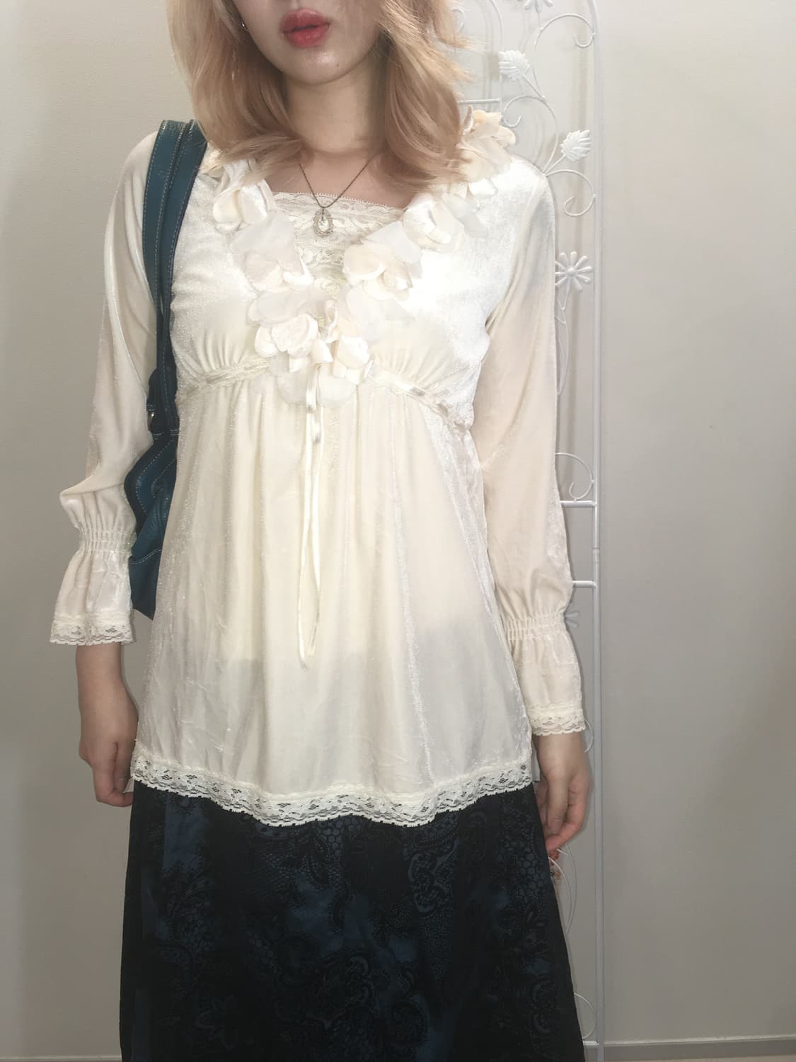 jpn vintage ivory lace antique blouse 상품이미지1
