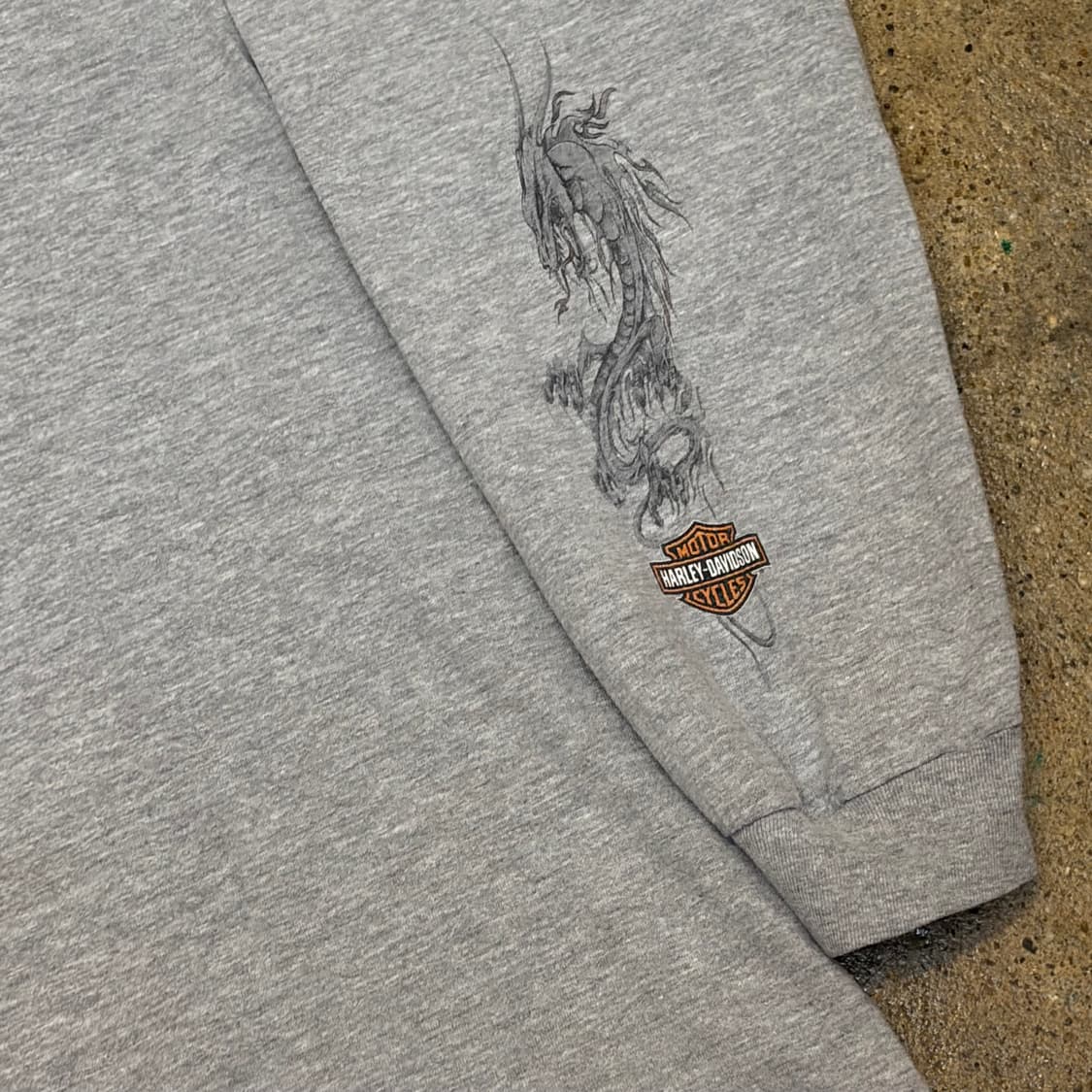 미국 빈티지 할리데이비슨 알라스카 롱슬리브 긴팔티 상품이미지6