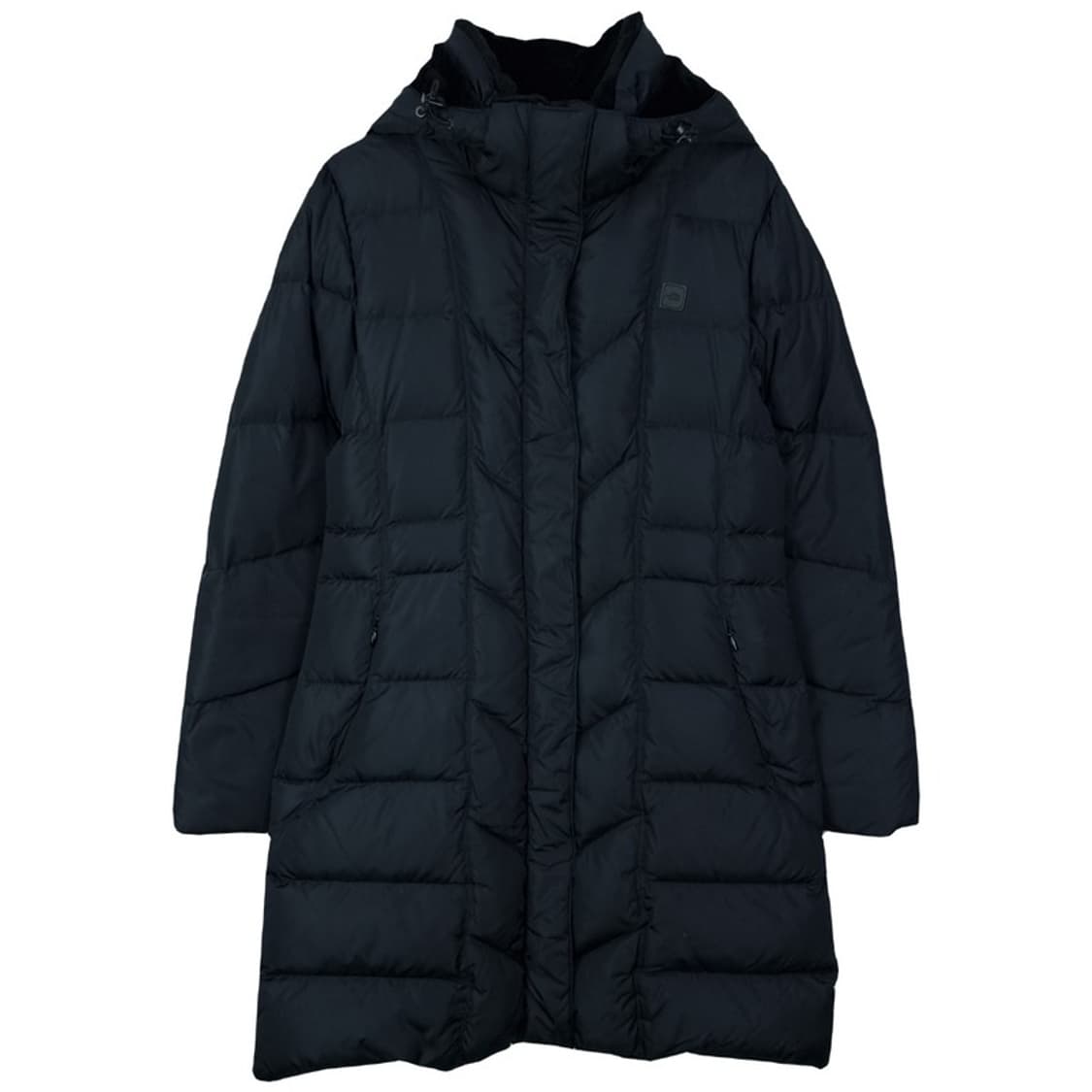 [노스페이스] 구스다운 후드 롱 패딩 블랙 M17678 상품이미지2