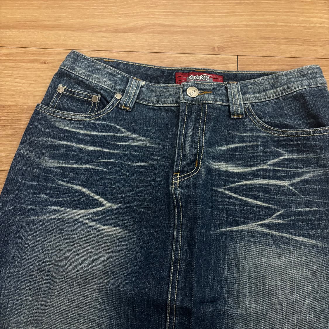 koko 빈티지 워싱 스커트 상품이미지6