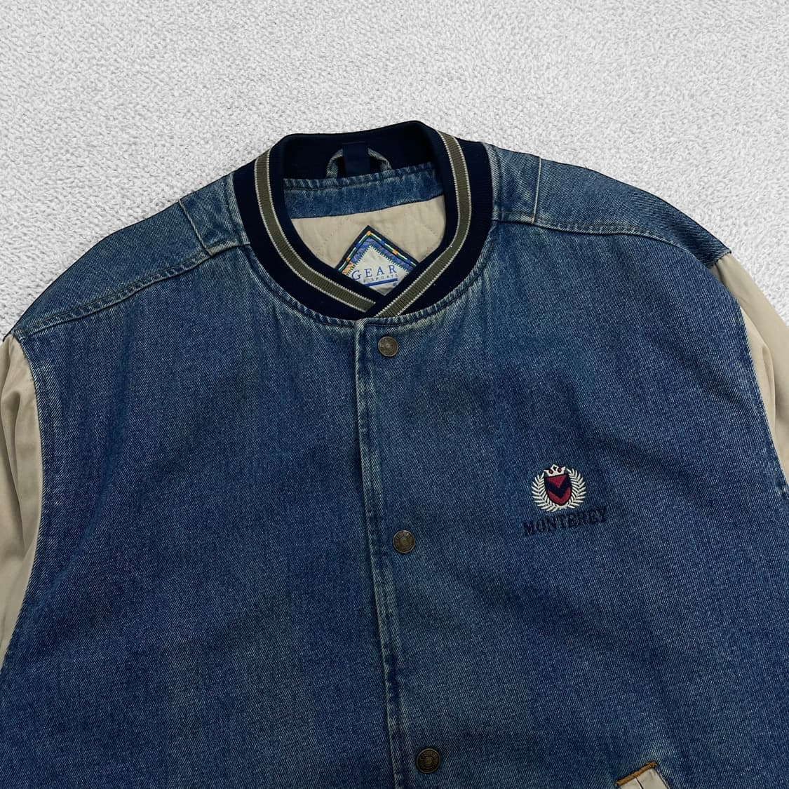 기어 Gear 올드스쿨 데님 코튼 바시티 자켓 상품이미지2