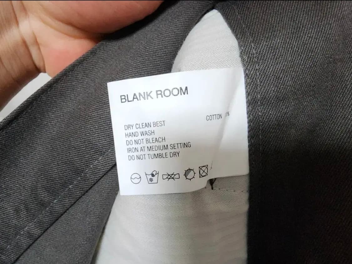 (0)블랭크룸 원턱 와이드 치노 팬츠 상품이미지4