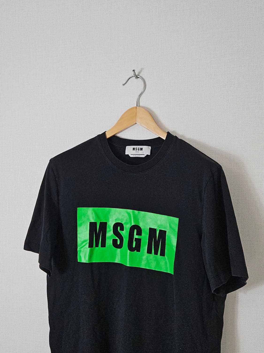 MSGM 엠에스지엠 밀라노 반팔 티셔츠 박스로고 L 상품이미지1