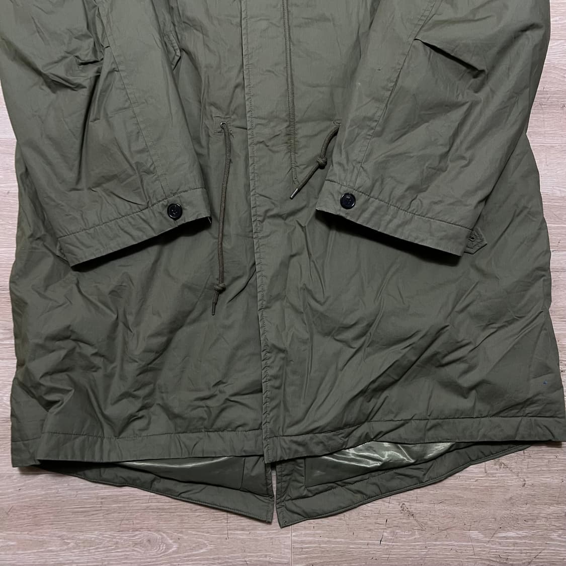 파르티멘토 밀리터리 야상 롱 개파카 점퍼 [카키] L/100 상품이미지3