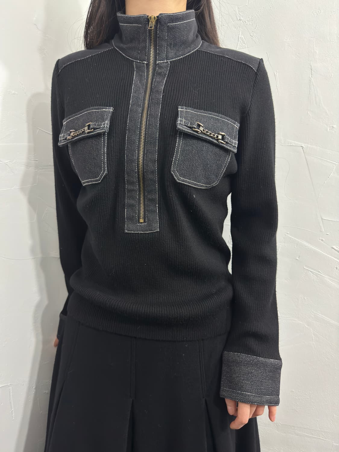 epoch pocket detail knit top 상품이미지3