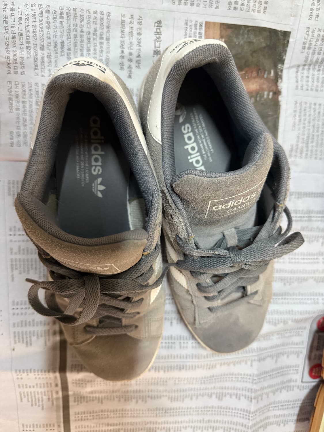 아디다스 오리지널스 캠퍼스2 그레이 255사이즈(실착 260)판매합니다. 상품이미지3