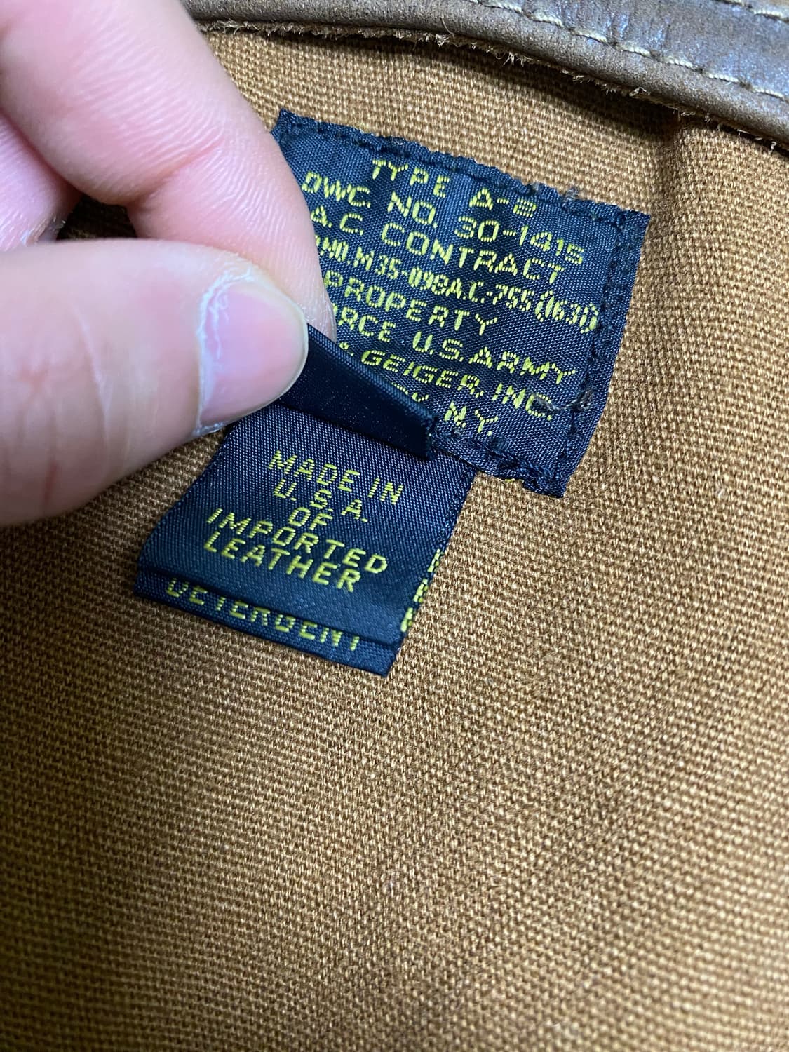 80s USA Willis & Geiger A-2 자켓 42사이즈 상품이미지5