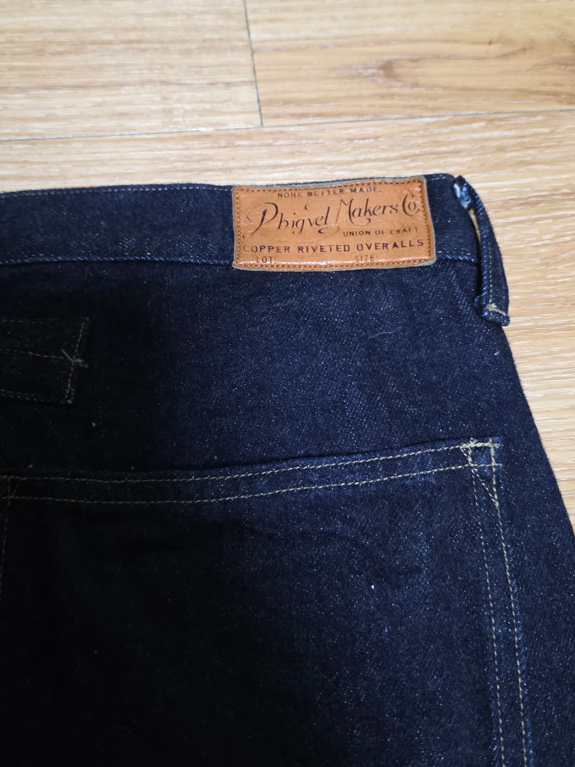 4size택포22만)25ss피그벨 301 와이드 데님 인디고 상품이미지7