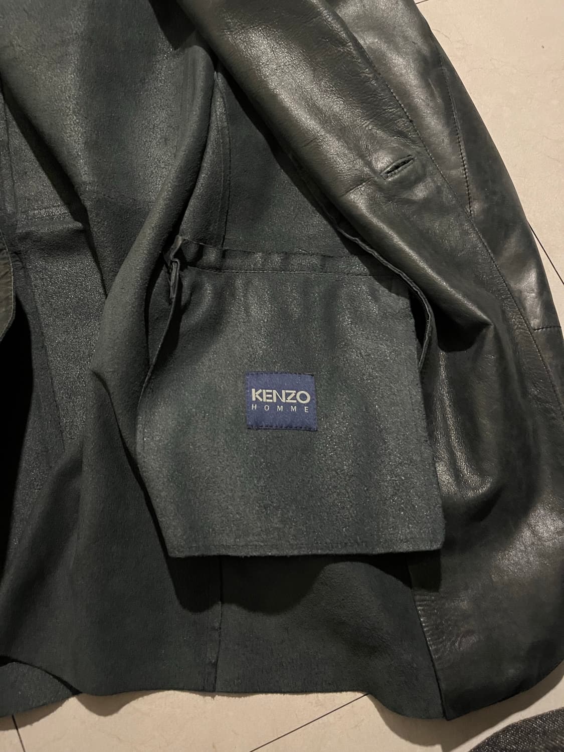 겐조 Kenzo 레더 블레이저 Made in italy XL 상품이미지6