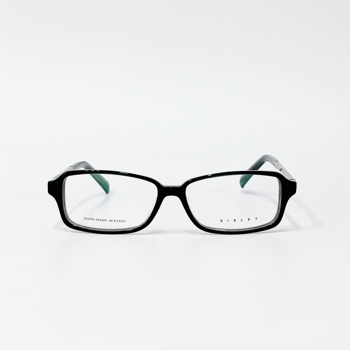 SISLEY 블랙 스퀘어 뿔테 데드스탁 빈티지안경 상품이미지1