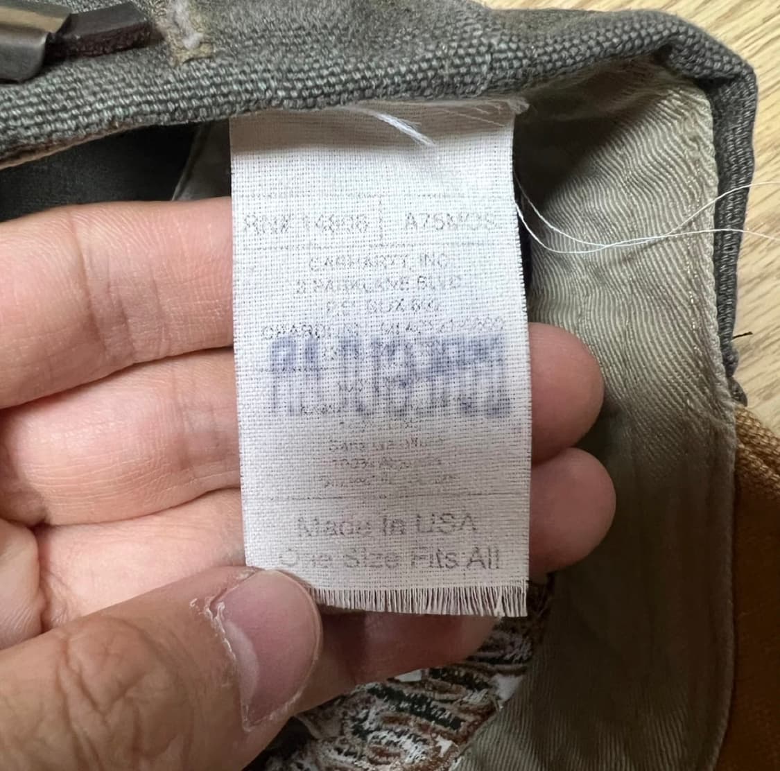 [CARHARTT] 칼하트 90s 희귀 빈티지 레더 스트랩 캡모자 MAD 상품이미지3