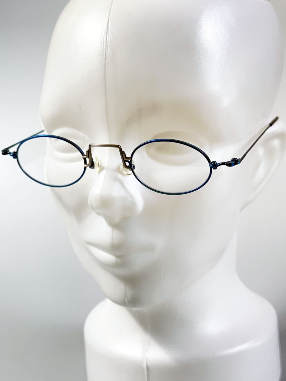 90s VISTAN 투톤 슬림 오벌 와이어 빈티지 안경 상품이미지8