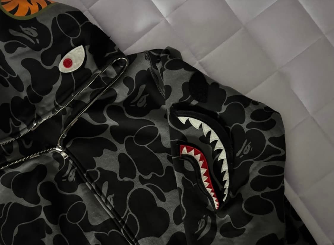 (bape)베이프 디태처블 샤크후드 XL 상품이미지6