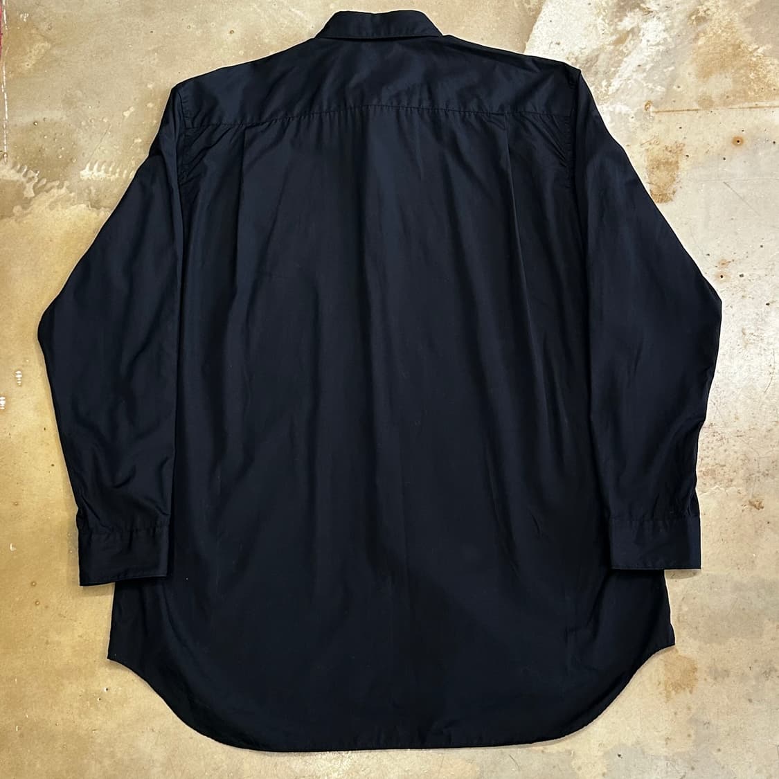 XXL 꼼데가르송 레드 하트 와펜 블랙 코튼 셔츠 상품이미지3