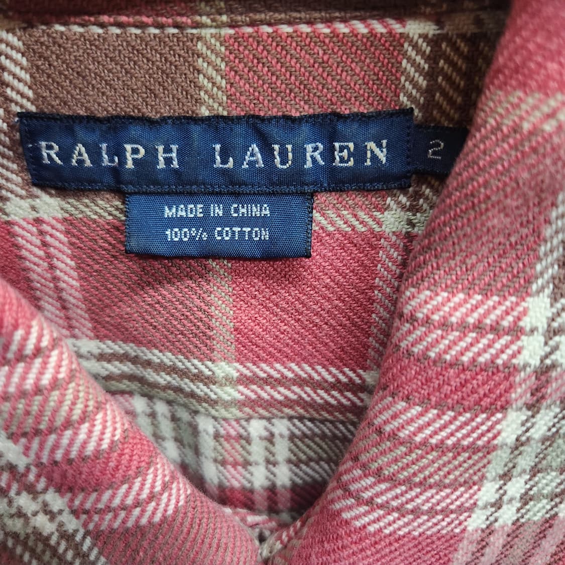 폴로랄프로렌 체크 플란넬 워크 셔츠 2(M) 상품이미지5