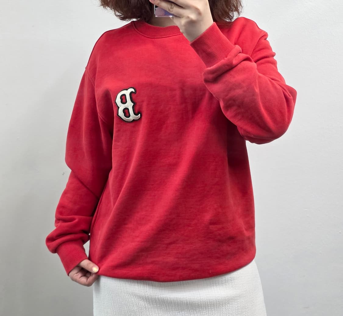 [프립]XS/MLB 맨투맨 레드 상품이미지2
