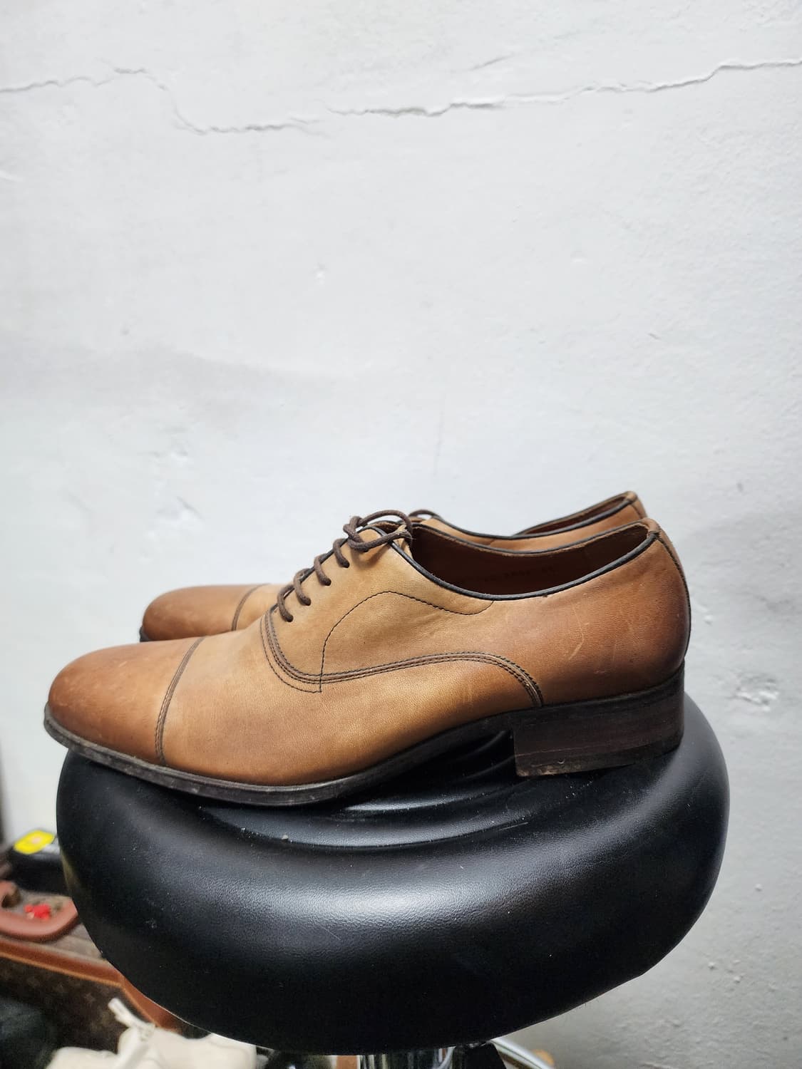 로가디스 브라운 레더 옥스포드 구두 상품이미지3