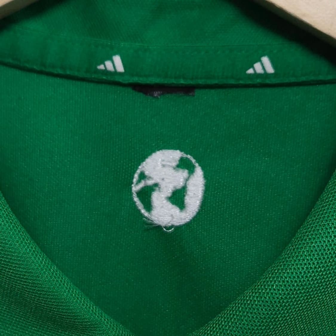100 adidas 아디다스 골프 기능성 반팔 카라티 그린 상품이미지5