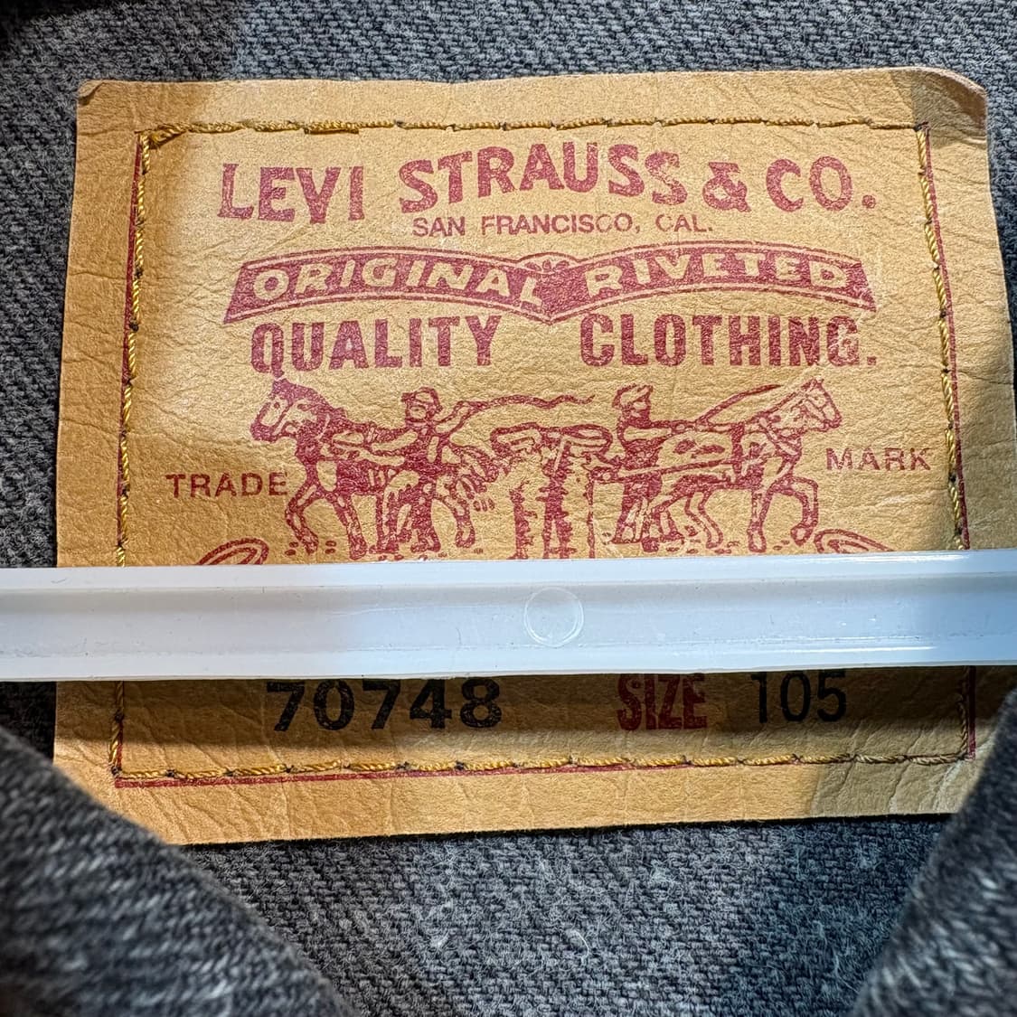 [XL] LEVI's 리바이스 90‘s 빈티지 흑청 자켓 상품이미지5