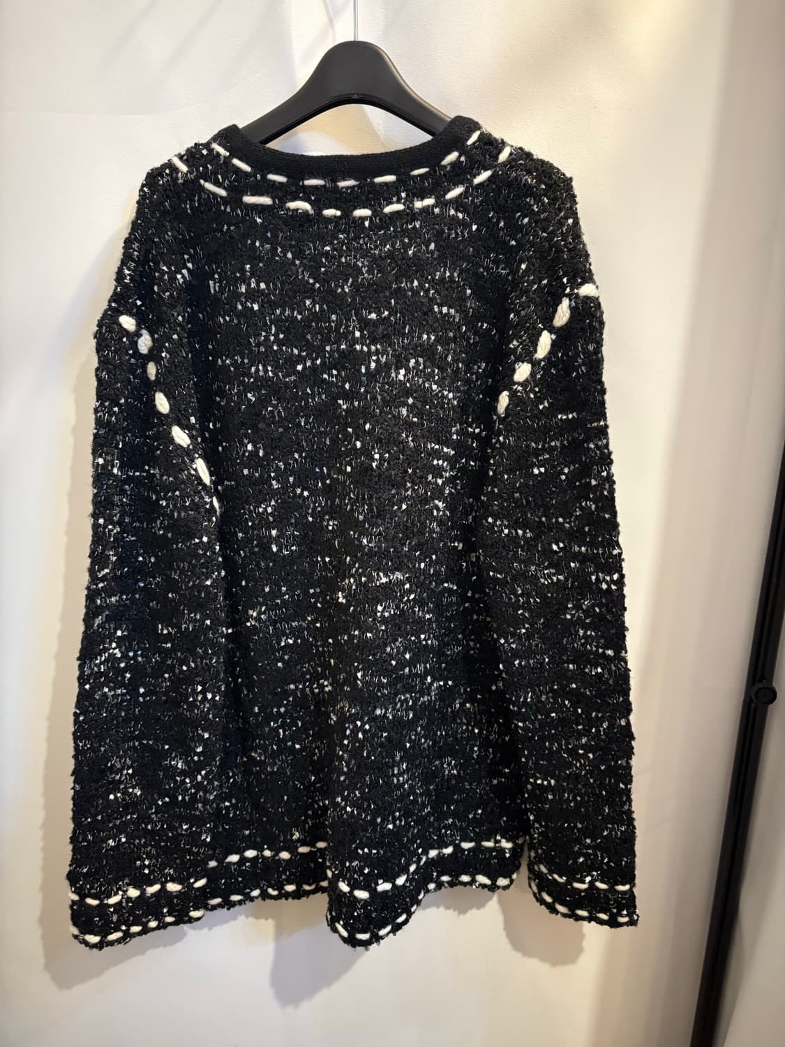 Open YY 블랙 트위드 가디건 상품이미지4