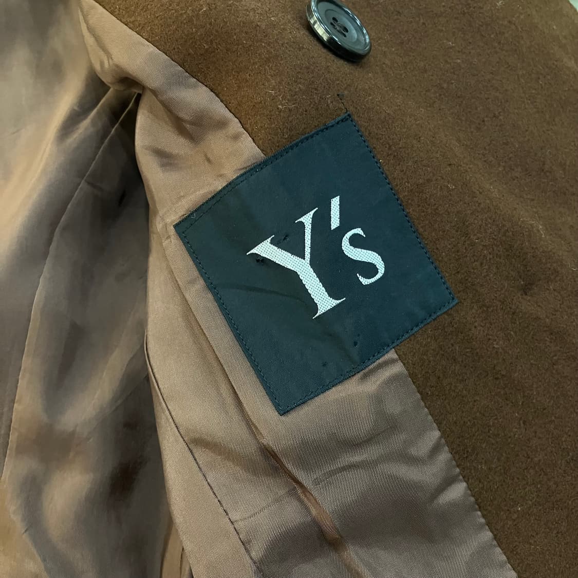 Y's 요지야마모토 브라운 더블 브레스트 블레이저 상품이미지3