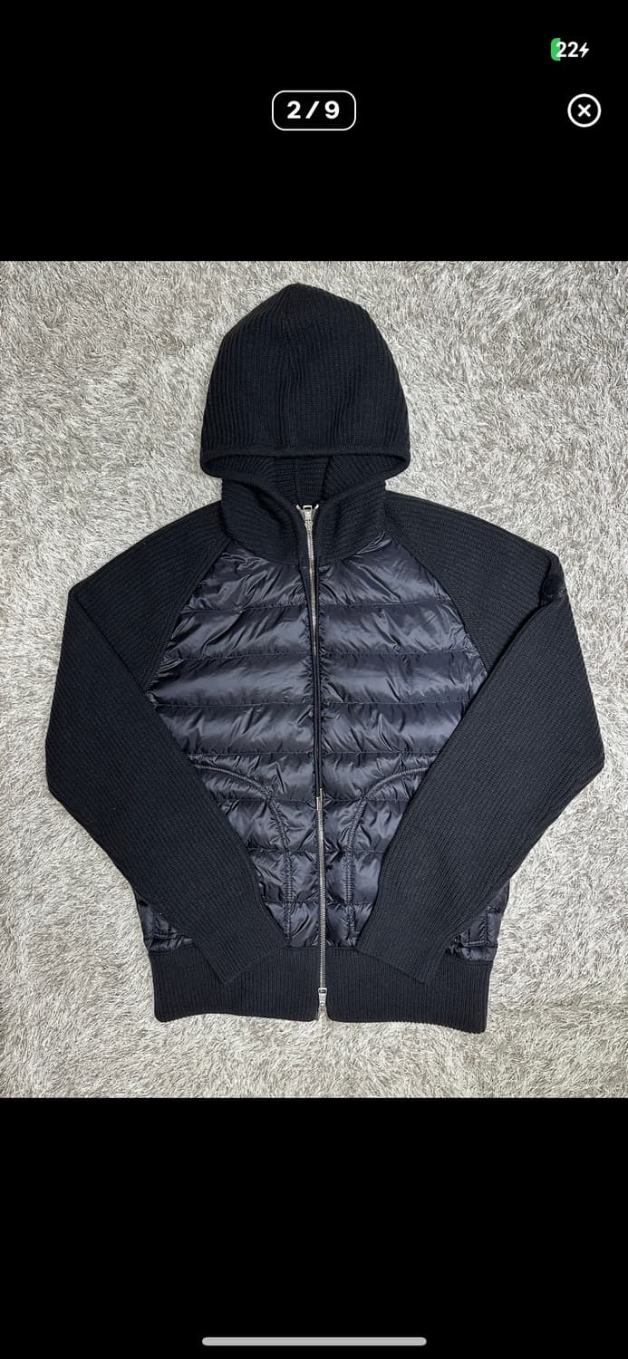 몽클레어 트리콧 후드니트가디건 L 상품이미지1