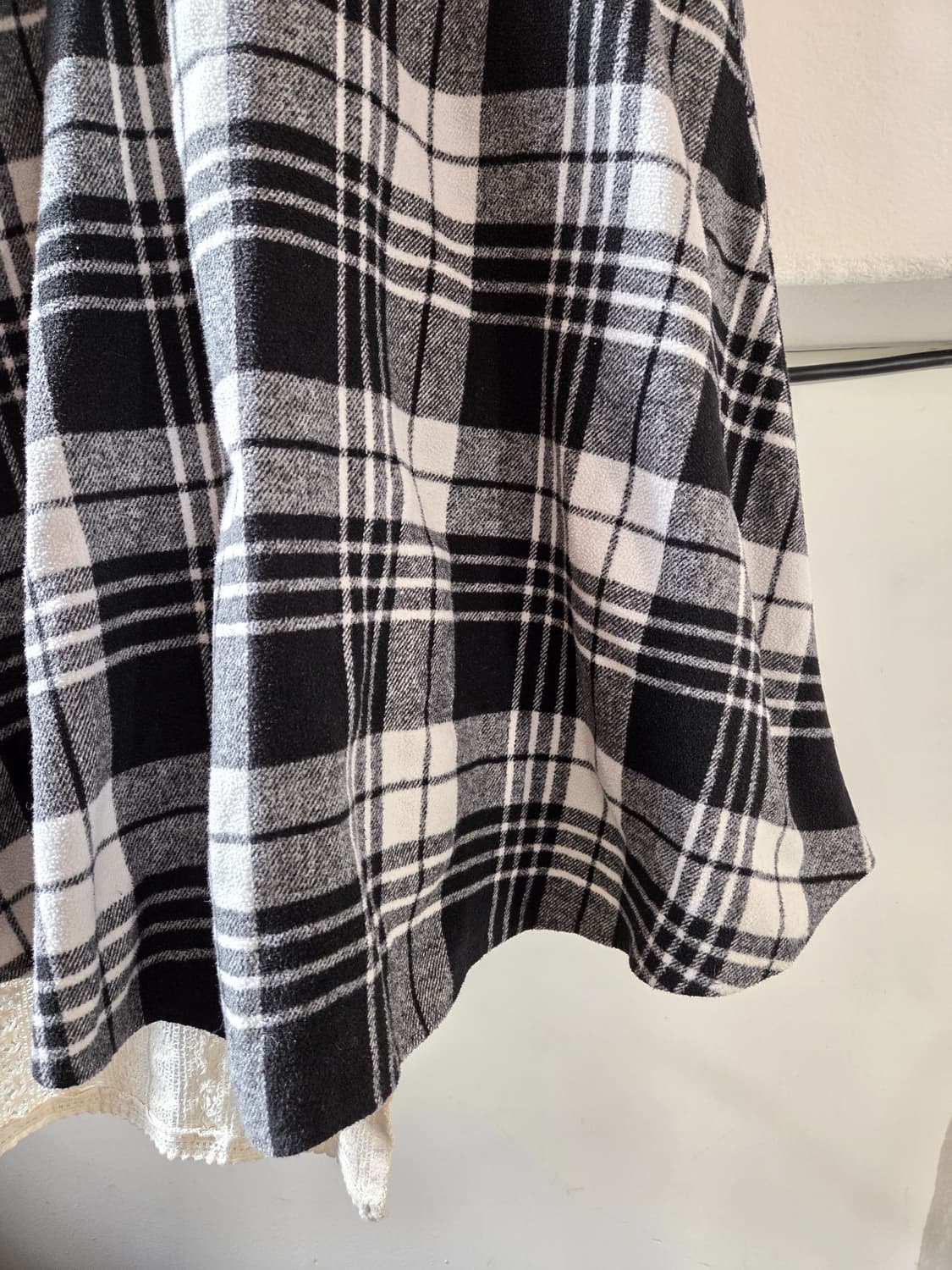 체크 포근 스커트 상품이미지3