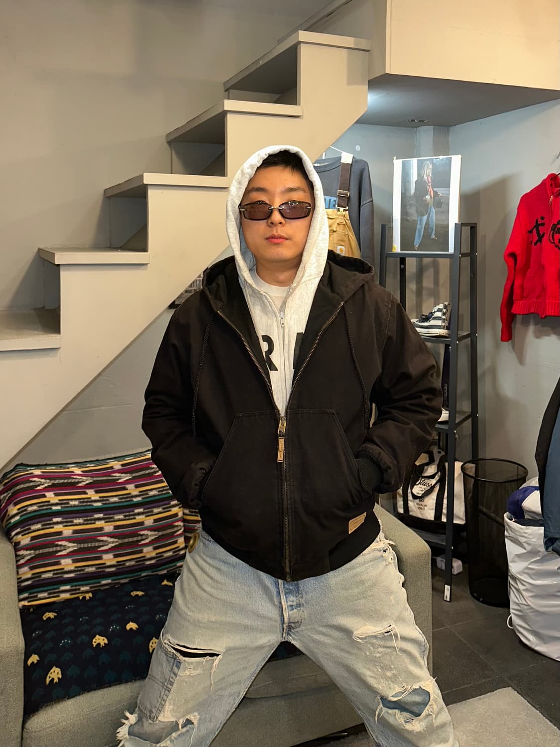 00’s Schmidt canvas faded active jacket 상품이미지2