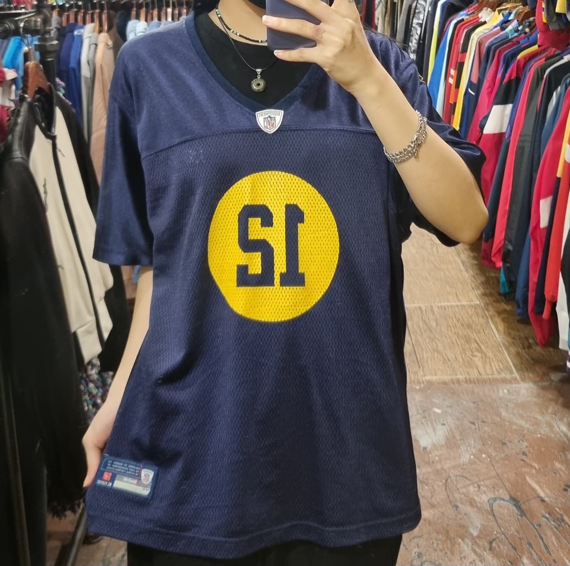 [Hi]  NFL 풋볼 져지 반팔티 네이비 상품이미지1