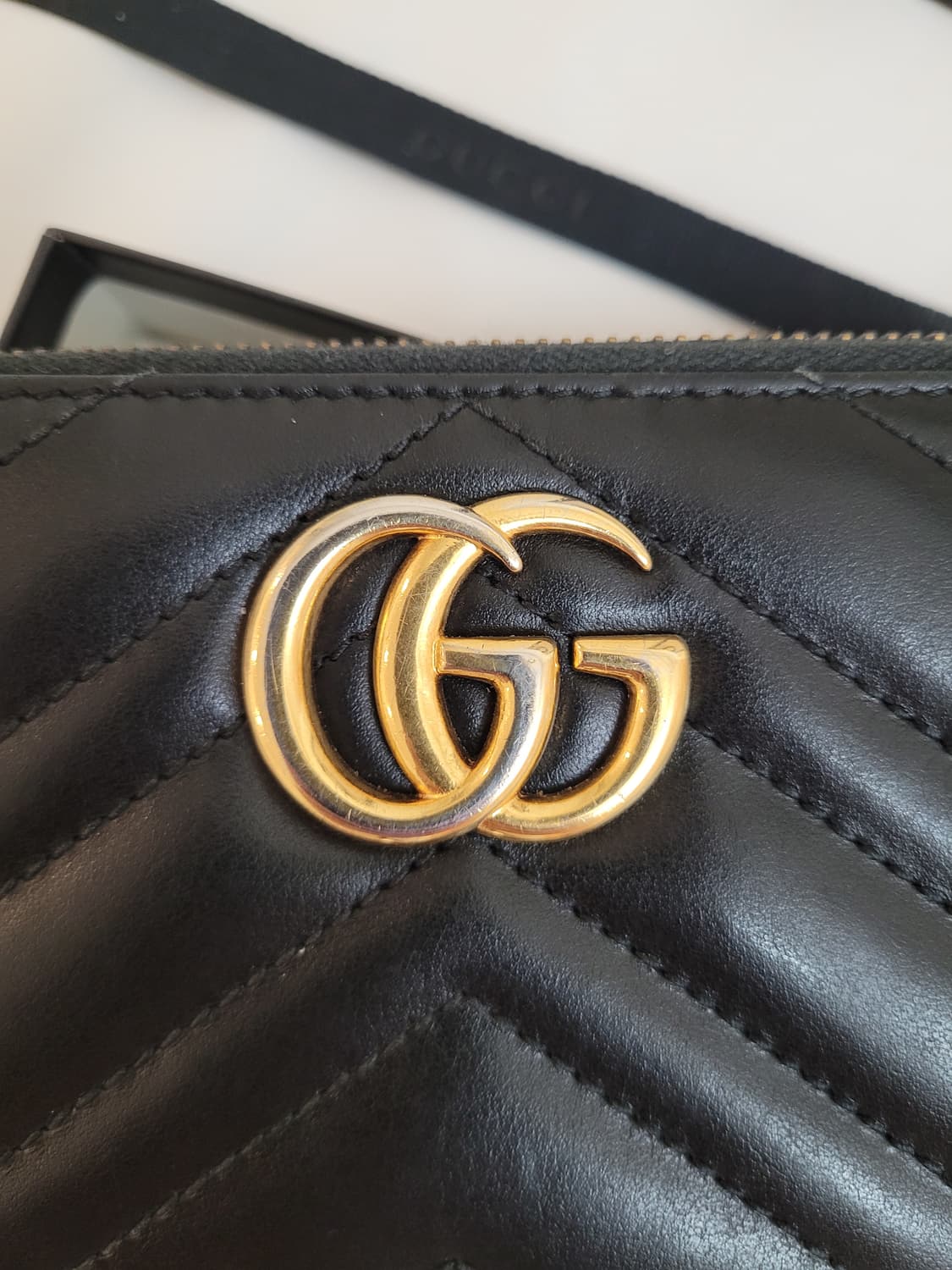 (새상품급) 구찌 GG 마몬트 마틀라세 지퍼 장지갑 상품이미지5