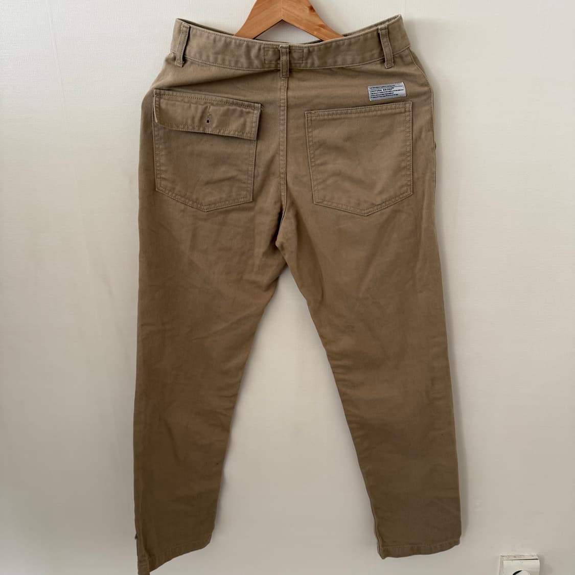 유니폼브릿지 베이지 면팬츠S 상품이미지3