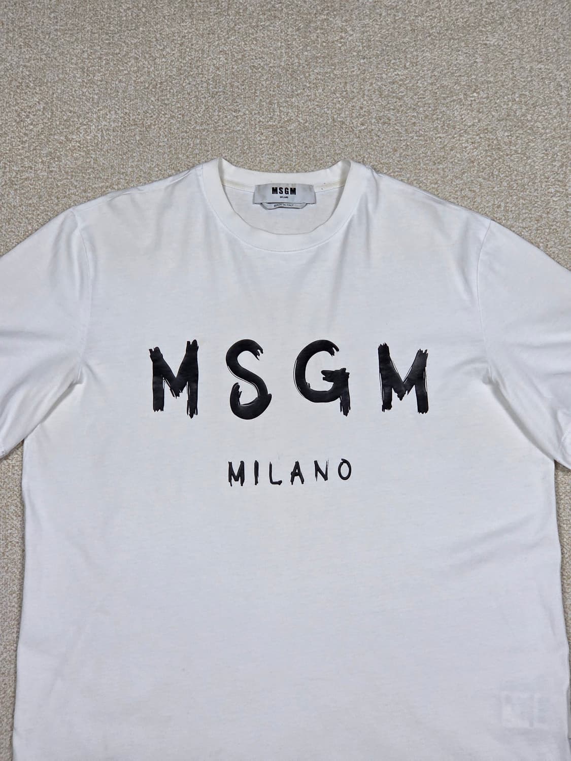 [MSGM] 브러쉬 로고 반팔 티셔츠 | S00482 상품이미지2