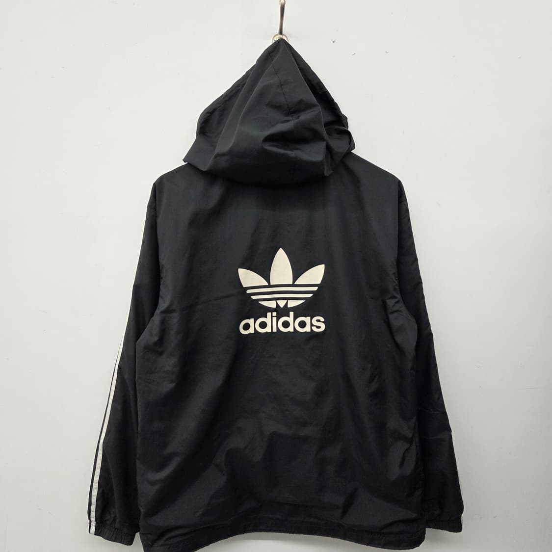 아디다스 삼선 후드 바람막이 블랙 남s 상품이미지8