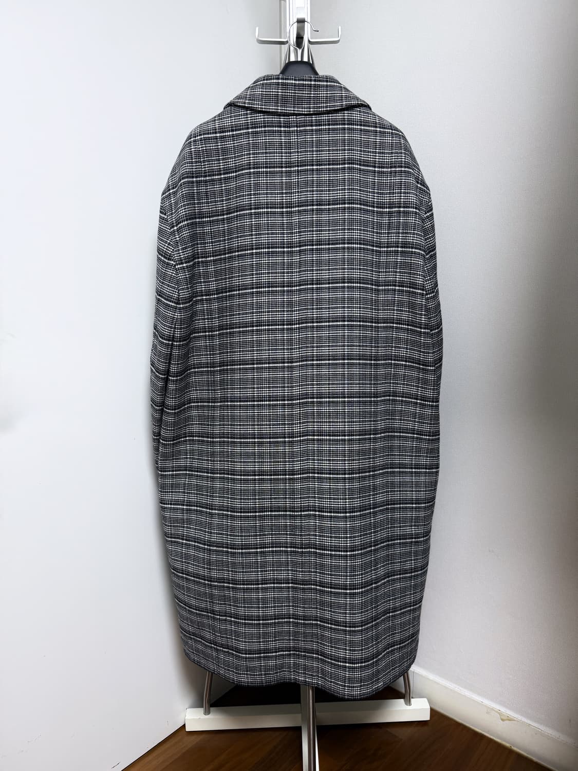 라프시몬스 18fw 카반 울 체크코트 46 상품이미지5