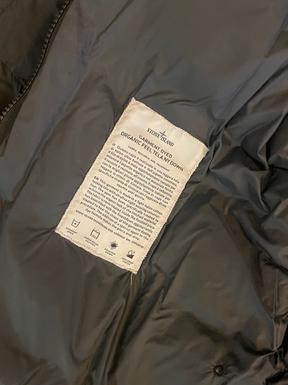스톤아일랜드 가먼트다이드 오가닉 필 다운 패딩 100사이즈 상품이미지2