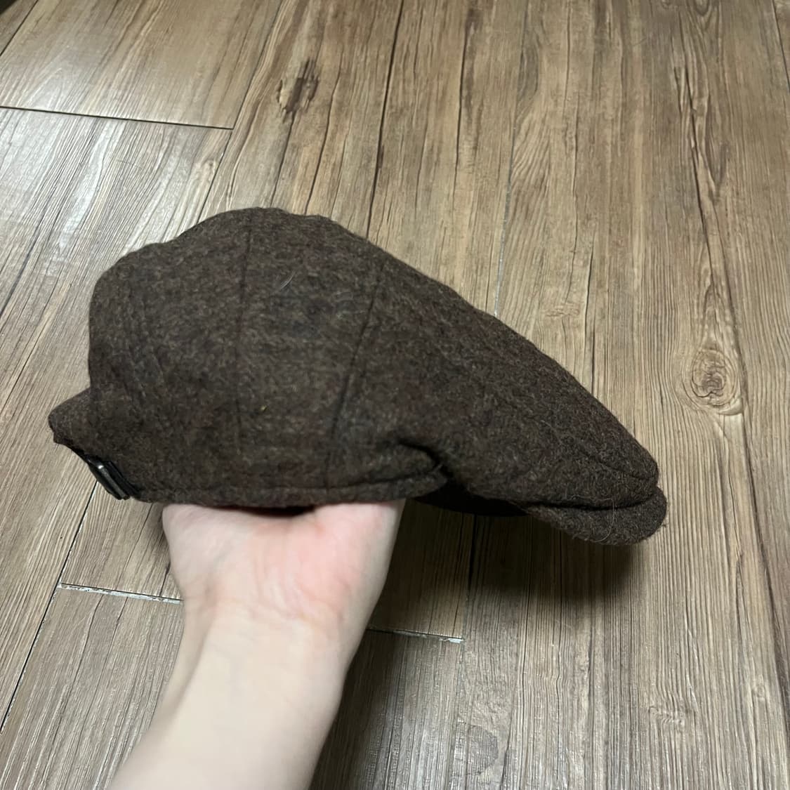 Vintage brown hunting cap 상품이미지3