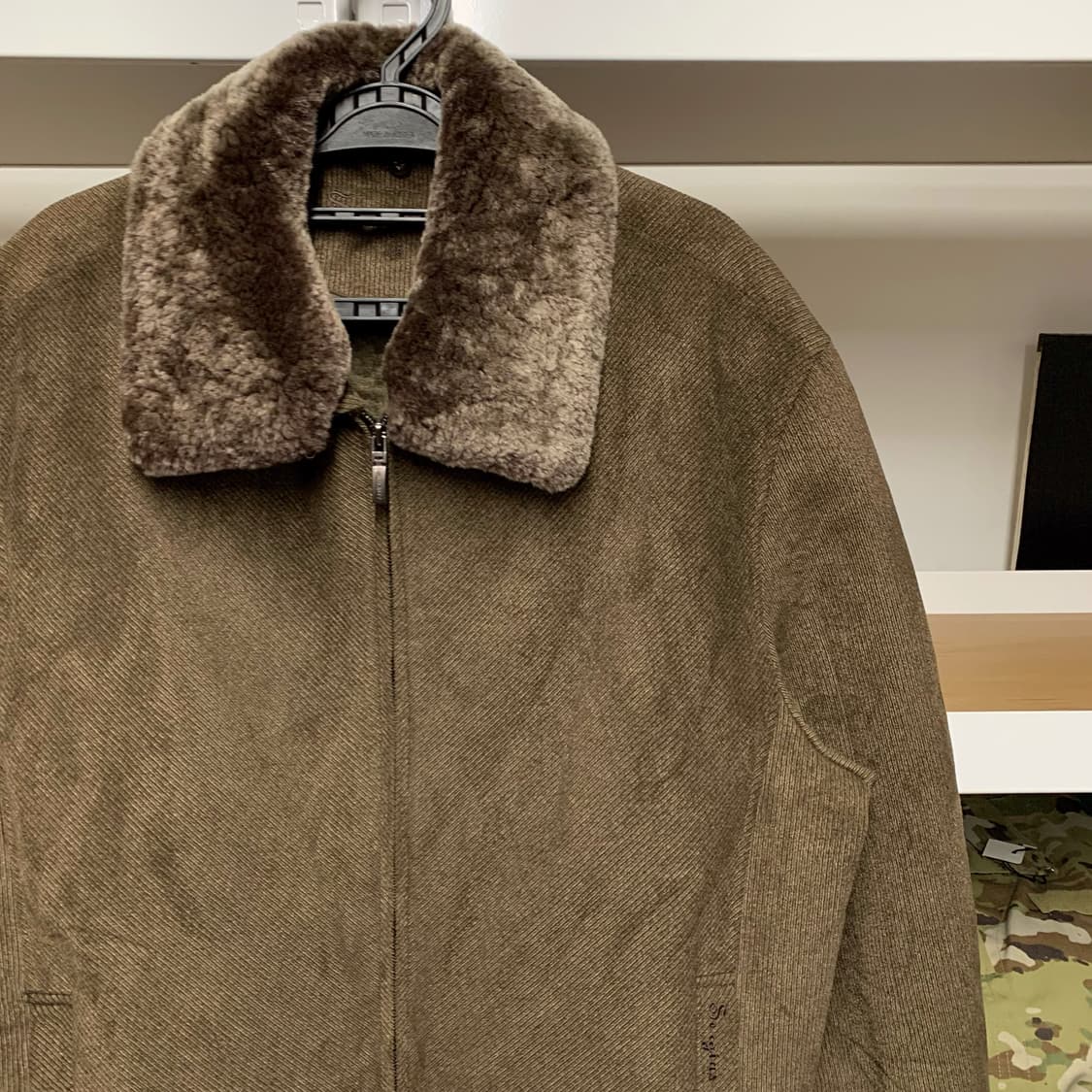 [XL] 세르지오 캐주얼 벨보아 이너 퍼 재킷 상품이미지1