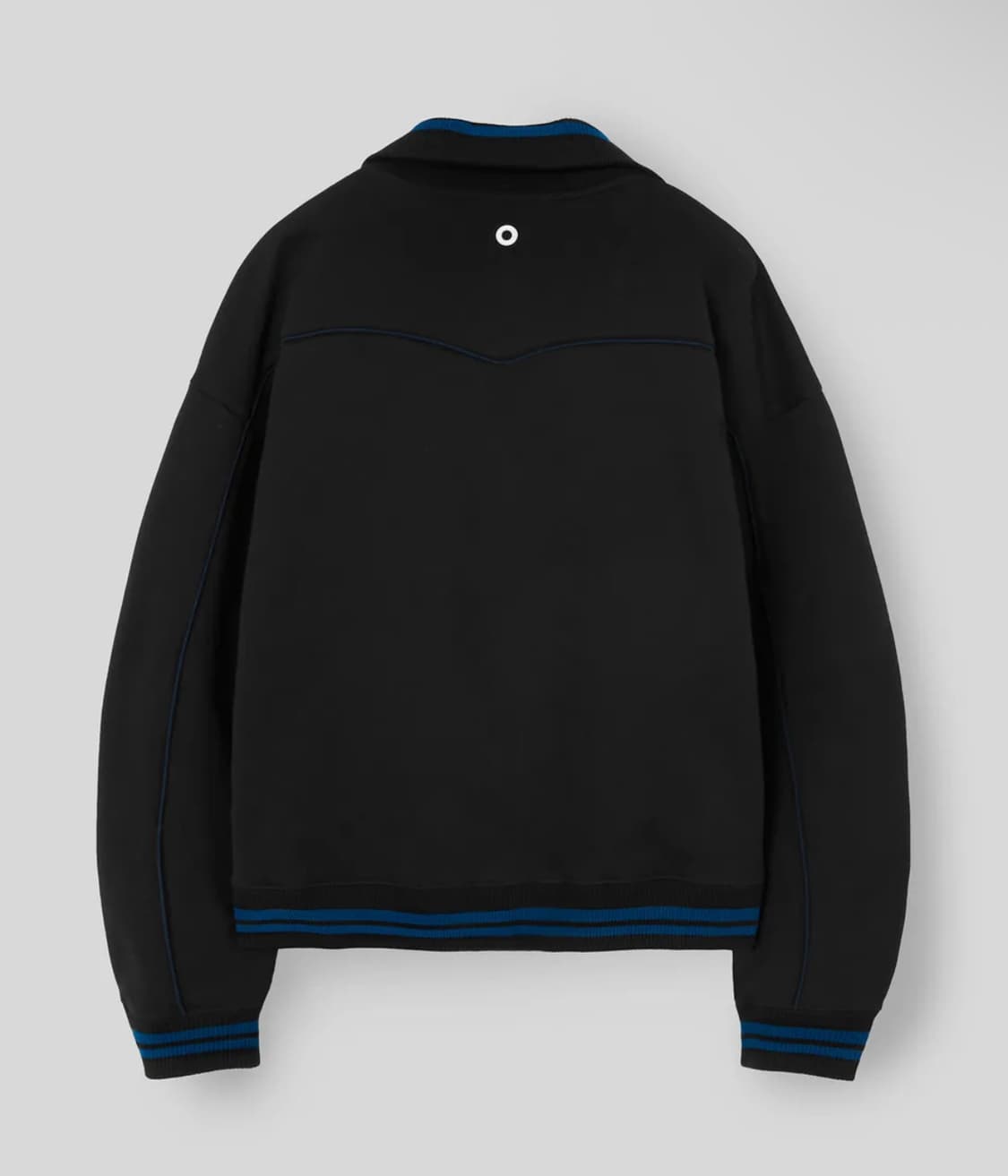 키뮤어 빅카라 투웨이 파이핑 트랙 집업 블랙 상품이미지3