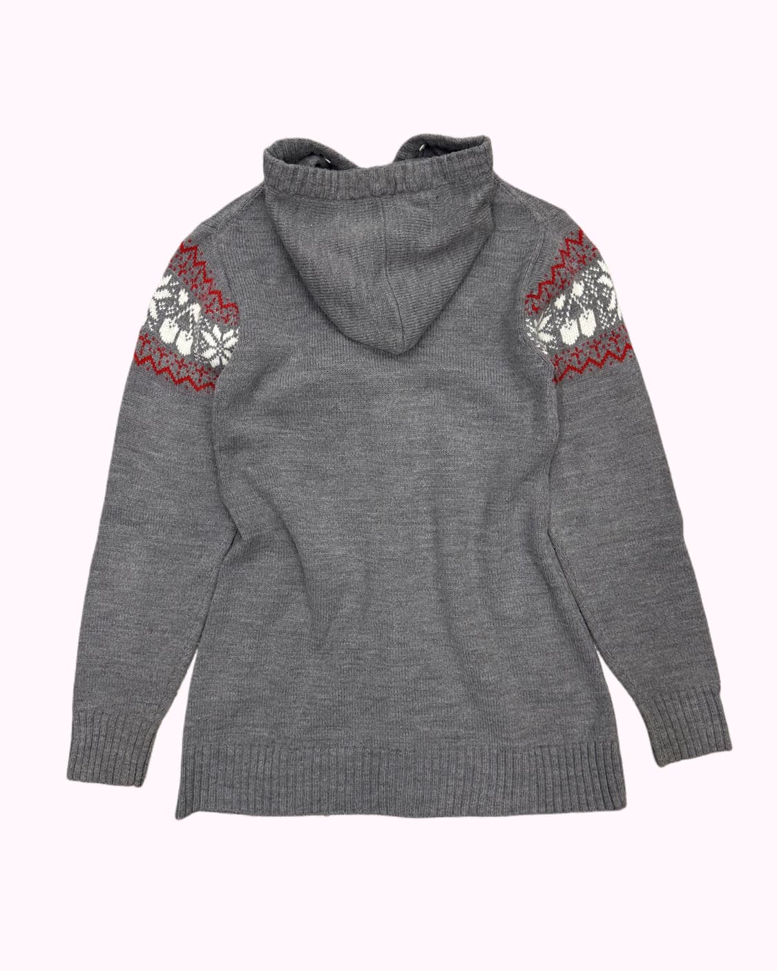 snow knit pompom hood cardigan 상품이미지4