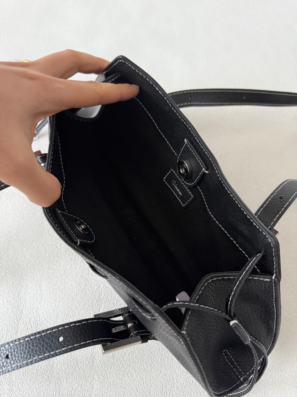 Pre owned 레더 숄더백 상품이미지6