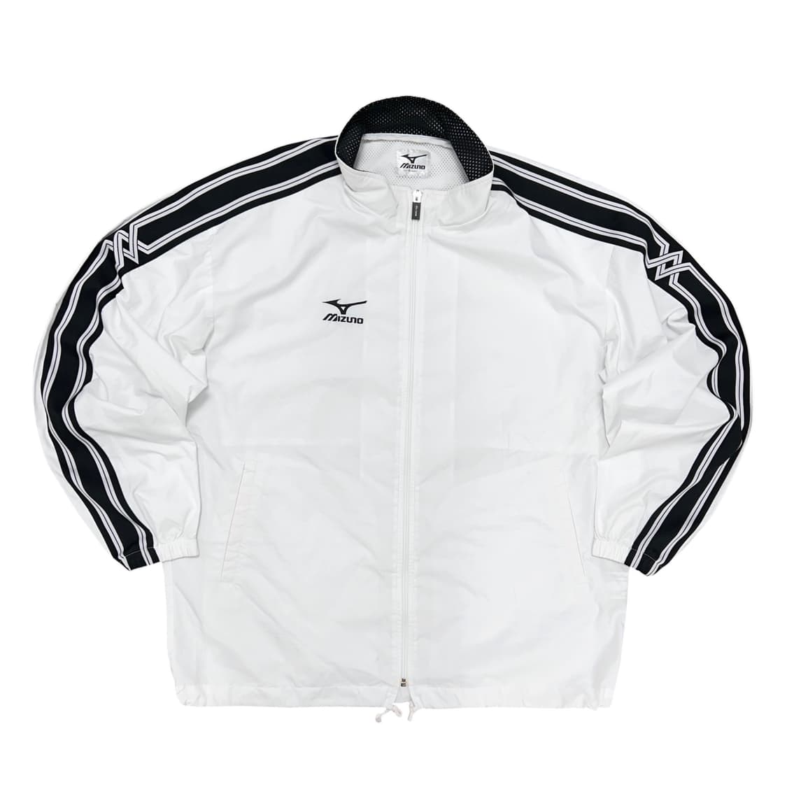 미즈노 올드스쿨 화이트 바람막이(L) 상품이미지1