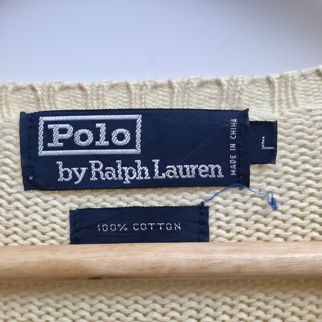 [L] 폴로 랄프로렌 아이보리 니트 상품이미지6