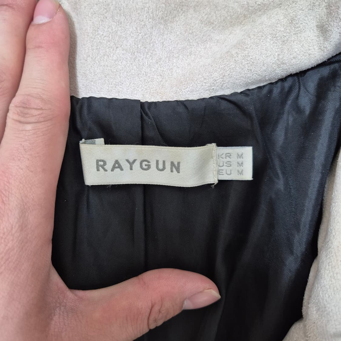 RAYGUN 레이건 미니멀 스웨이드 자켓 상품이미지6
