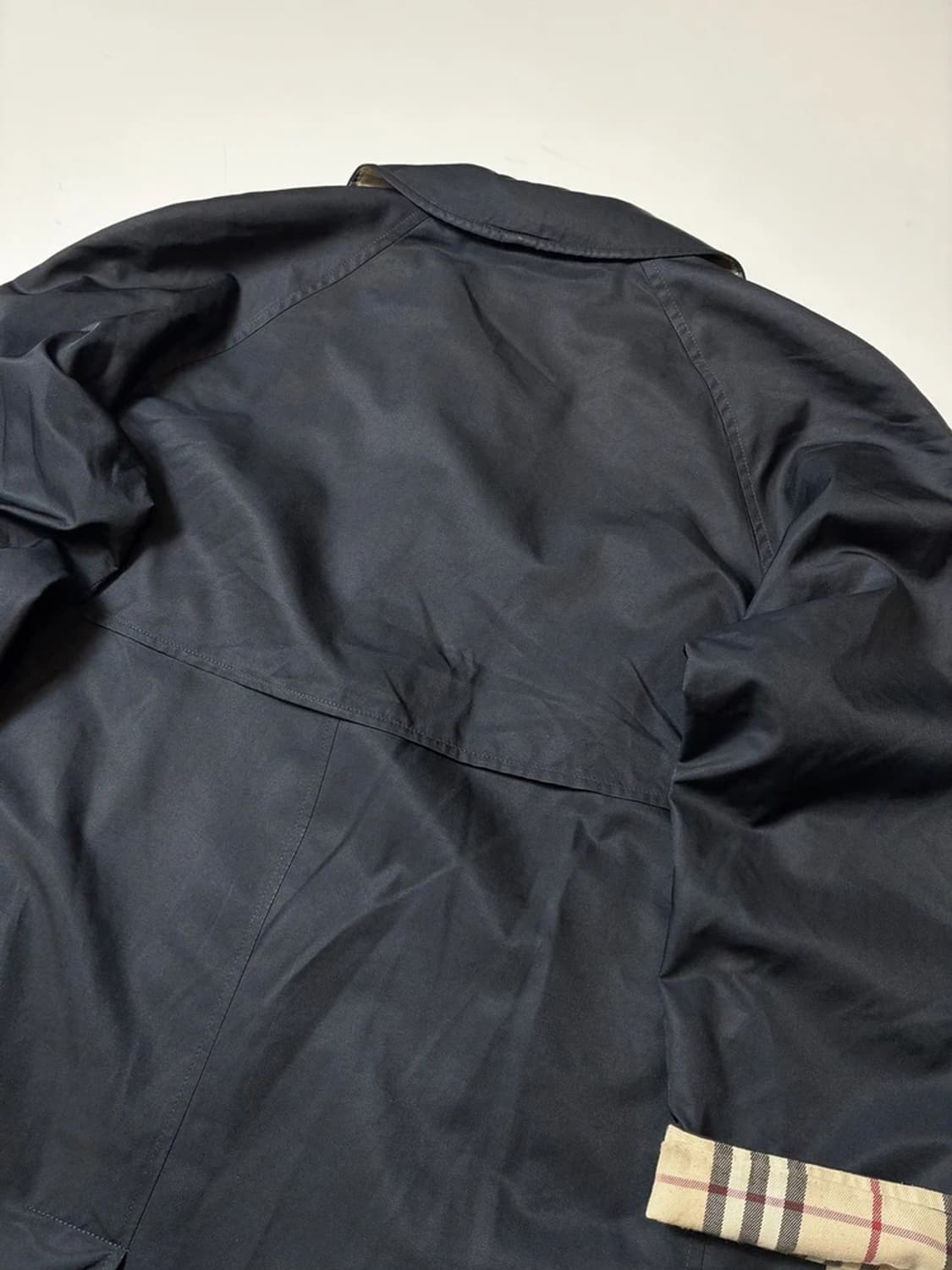 버버리 90s 오리지널 노바 체크 트렌치 코트 PN8944 상품이미지7