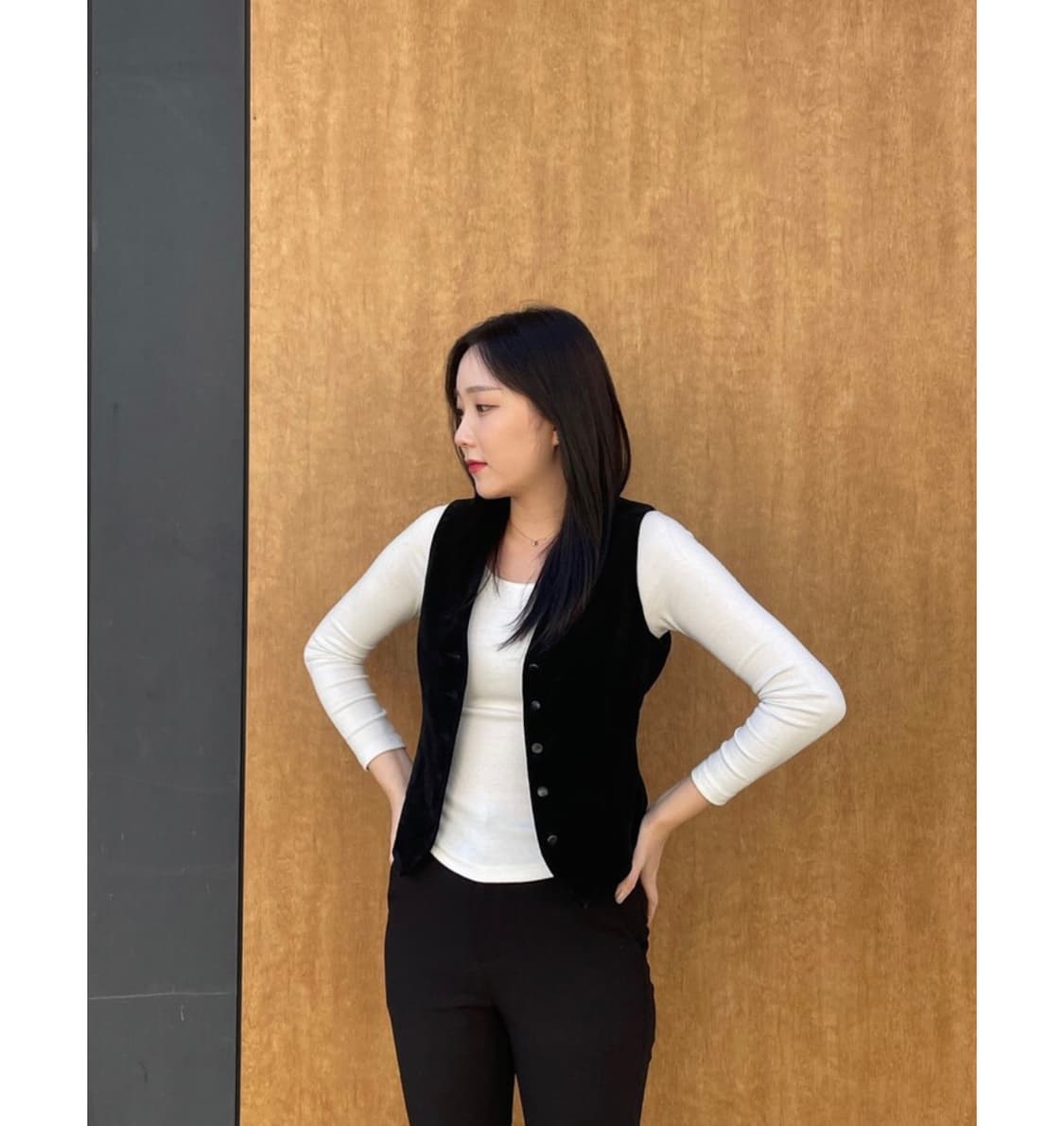 버버리 벨벳소재 조끼(여성제품) 상품이미지1