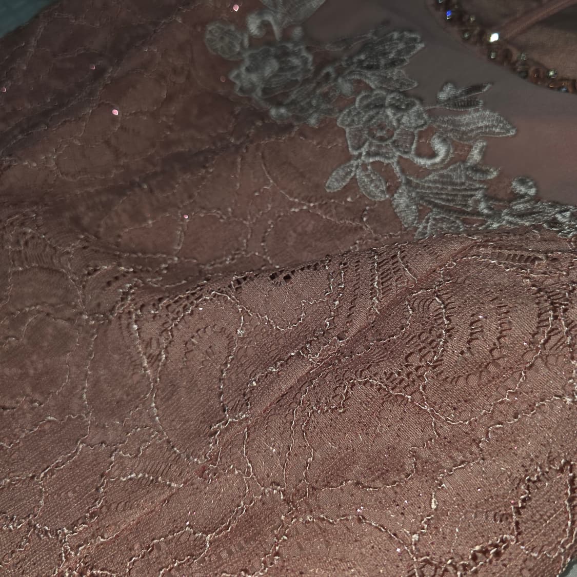 핑크 히메갸루st 플리츠 글리터레이스 원피스 상품이미지2