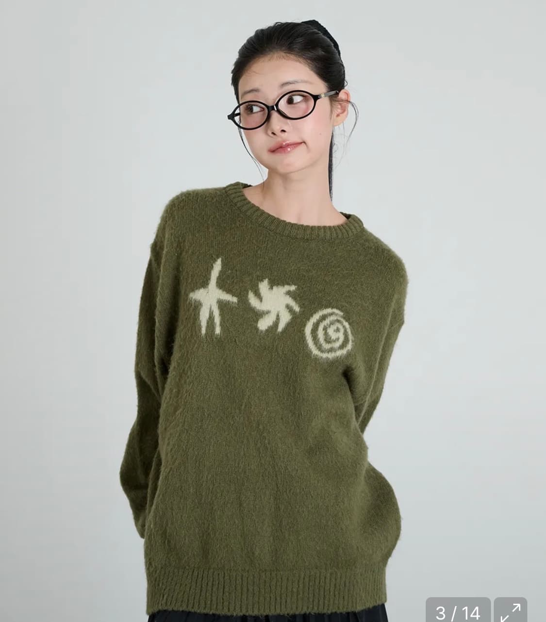 잇자바이브 니트 상품이미지1