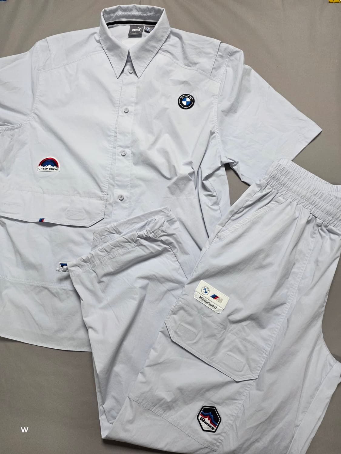 푸마 BMW 반팔 셔츠 + 트레이닝 바지 세트 [M] 섬머크루 상품이미지1