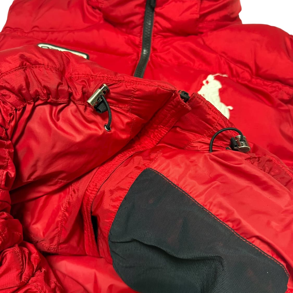 폴로 성조기 빅포니 패딩조끼 레드 상품이미지8